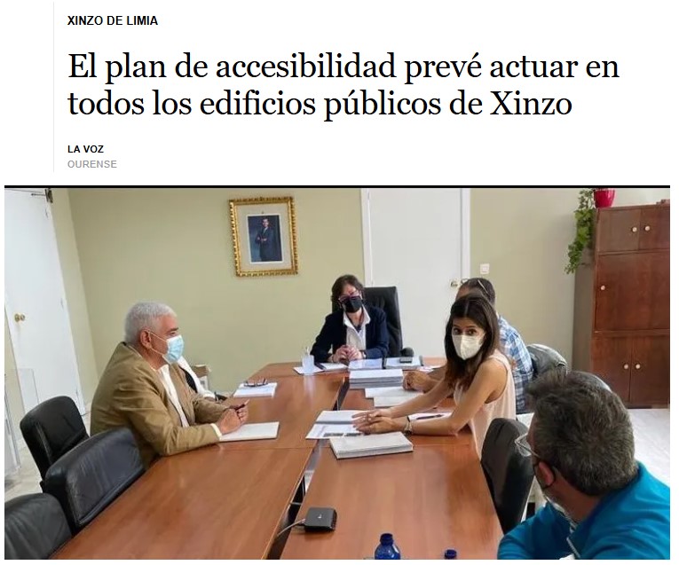 Plan de Accesibilidad para el ayuntamiento de Xinzo de Limia