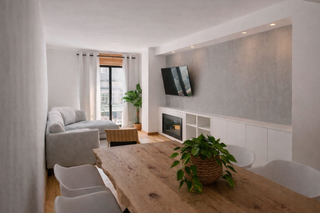 diseño de salón para vivienda de persona altamente sensible
